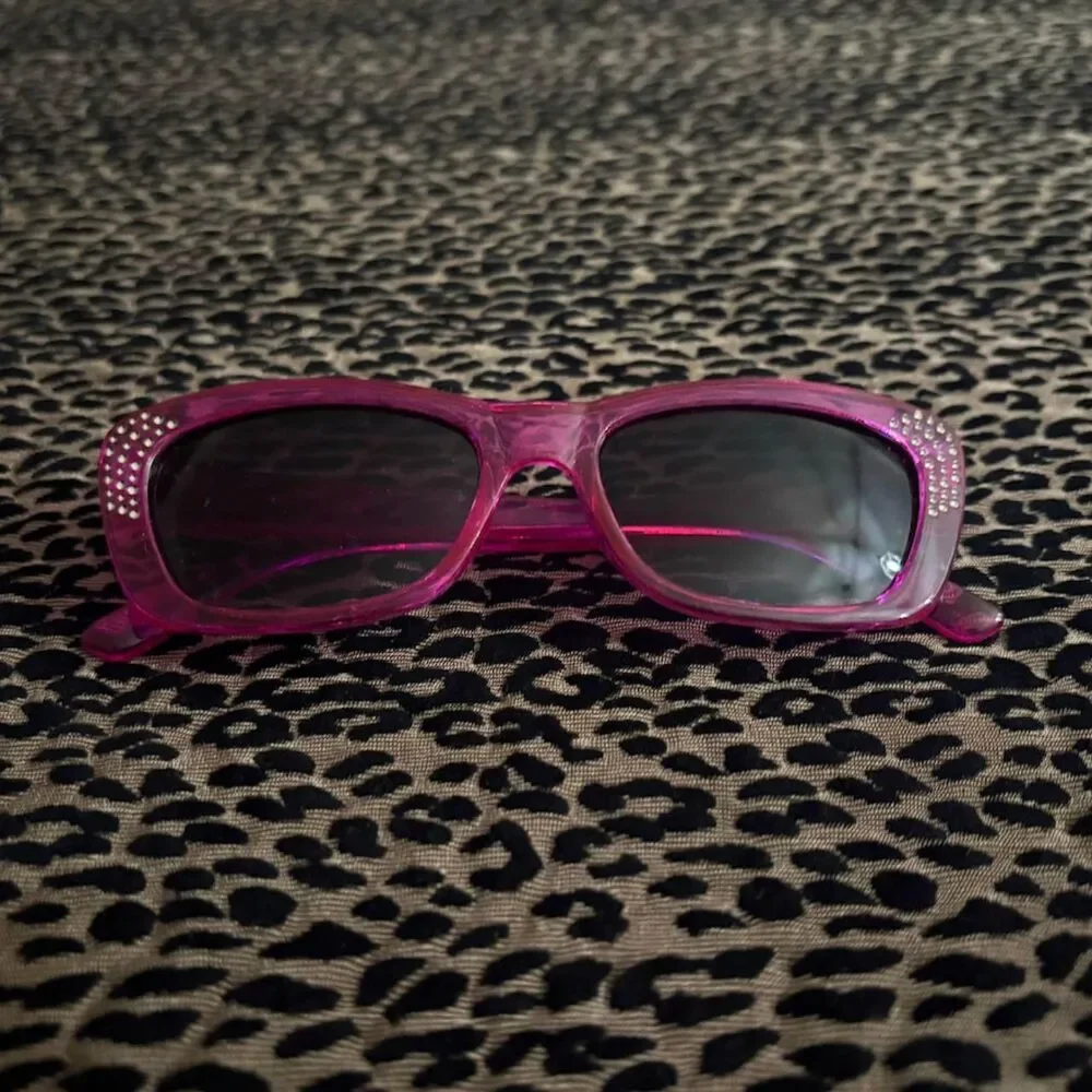 Unbranded Women's Pink and Purple Sunglasses